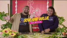 Willie & Skivi eat "tree bark" in 'Guess The Food'