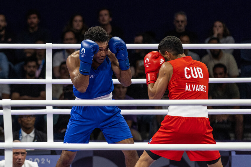 John Ume Team Papua New Guinea Boxing in the Olympic Games on the 27th July, 2024 at the Rolland Garros in Paris, France. (Image by Casey Sims-ONOC Communications)