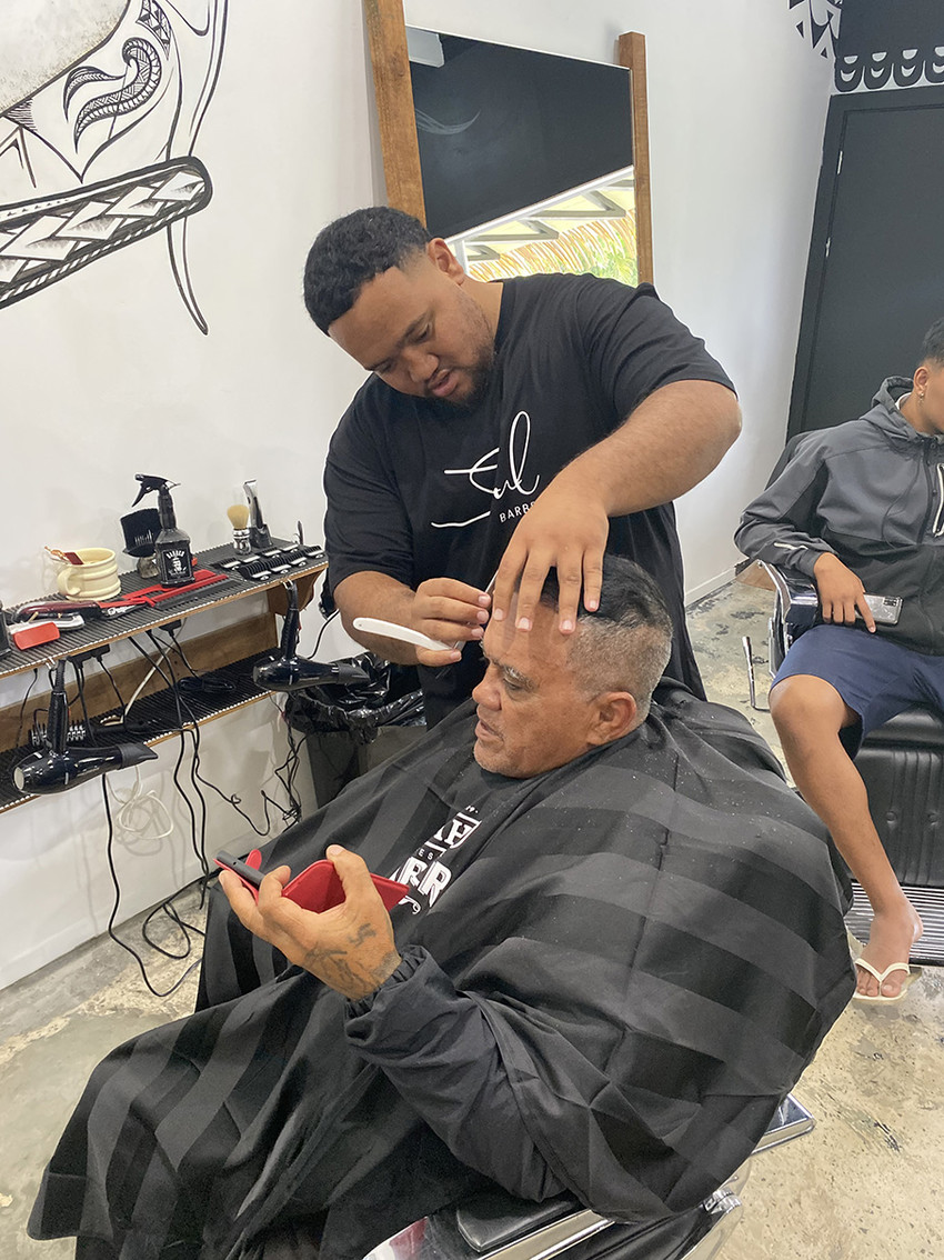 First cut of the barber shop is Tupapa/Maraerenga MP George Maggie
