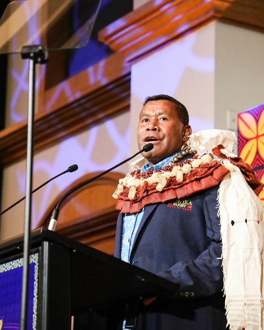 Pasifika Rugby Hall of Famer Waisale Serevi. Photo: Instagram / Pasifika Rugby Hall of Fame