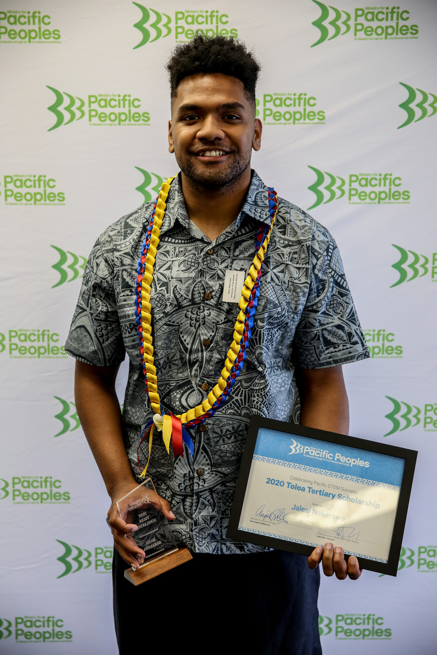 Toloa Tertiary Scholarship 2020 recipient - Jalesi Nakarawa