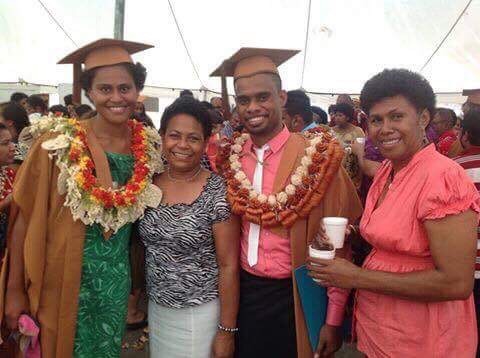 Nanise graduating with her Bachelor of Sciences