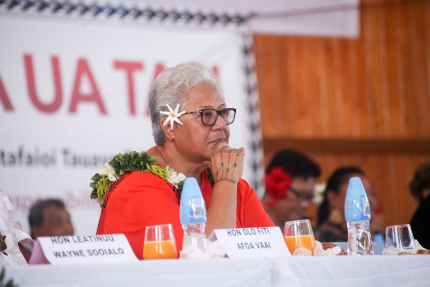 Samoa's Prime Minister Fiame Naomi Mata'afa - Photo Credit: FAST party facebook page