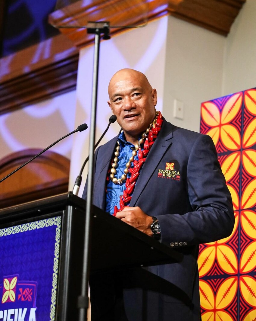 Pasifika Rugby Hall of Famer Muliagatele Brian Lima. Photo: Instagram / Pasifika Rugby Hall of Fame