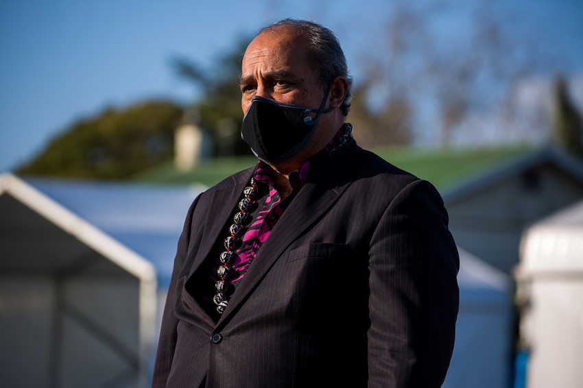 Minister for Pacific Peoples and Associate Minister of Health, Aupito William Sio supporting one of the Vaccination Drives in Mangere last year