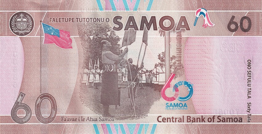 Banknote Celebrating Samoa Milestone Wins Top Award —  - The  world's largest hub of Pacific Island content.uu