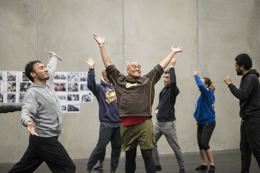 Edward during The Outsiders rehearsal (PC: Raymond Sagapolutele)