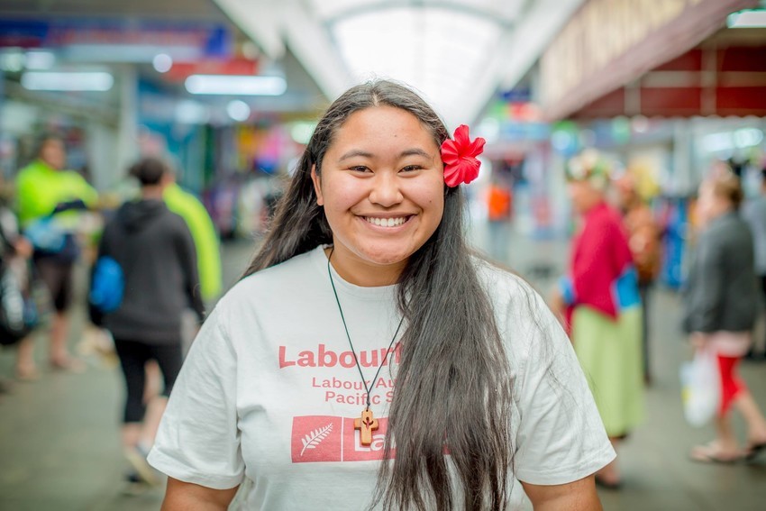 Latayvia Tualasea-Tautai in South Auckland organising for more young Pasifika people to get involved in politics.